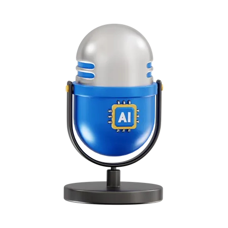 Ai Voice Recognition  3D Icon