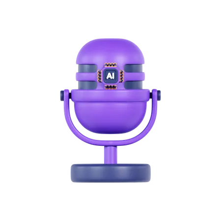 Ai Voice Recognition  3D Icon