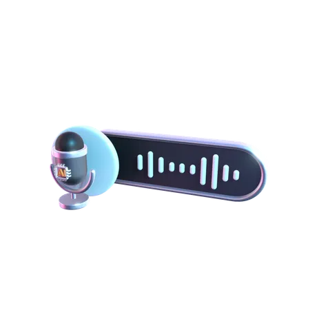 Ai Voice Recognition  3D Icon