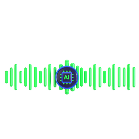 Ai Voice Recognition  3D Icon