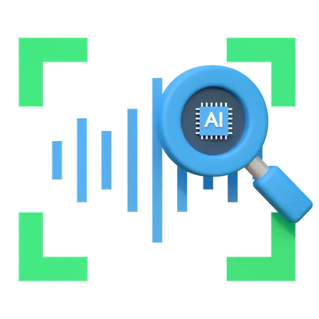Ai Voice Recognition Artificial Inteligence Icon 3 D Illustration 3D Icon