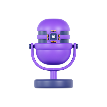 Ai Voice Recognition  3D Icon