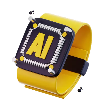 3 D Rendering Ai Watch Illustration 3D Icon