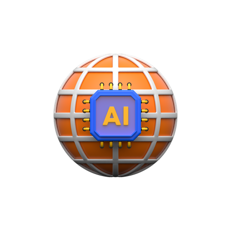 Ai Web  3D Icon