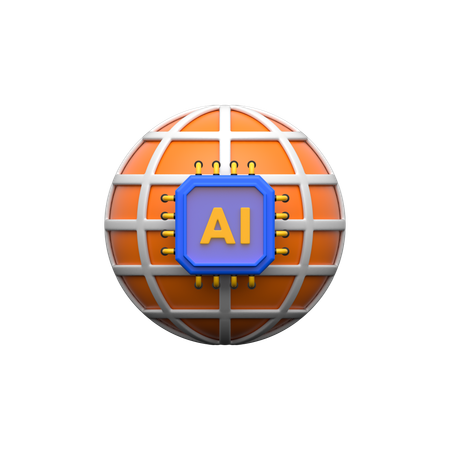 Ai Web  3D Icon