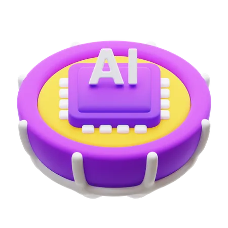 World Of Artificial Intelligence 3D Icon