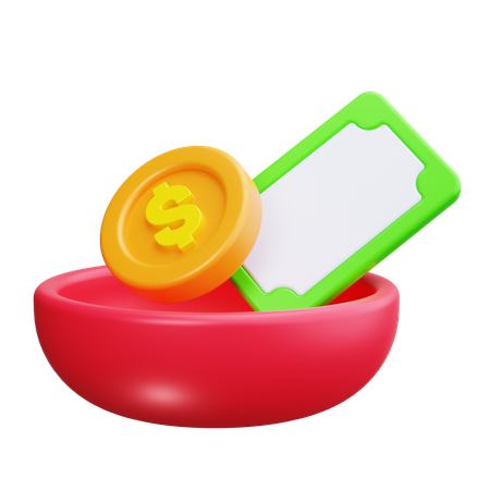 Aide financière  3D Icon