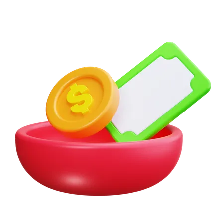 Aide financière  3D Icon