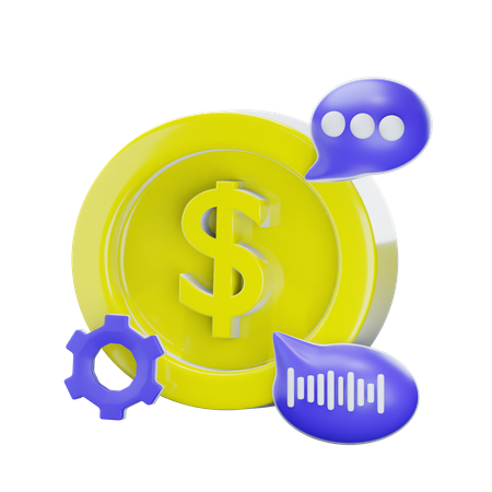 Aide financière  3D Icon