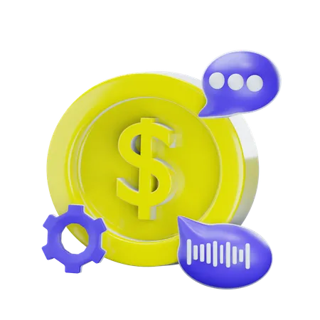 Aide financière  3D Icon