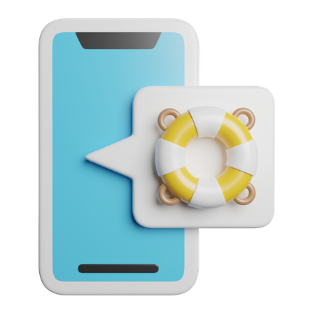 Aide mobile  3D Icon