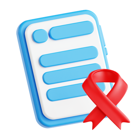 Aids-Bericht  3D Icon