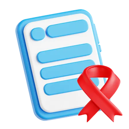 Aids-Bericht  3D Icon