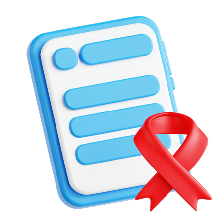 Relatório sobre aids  3D Icon