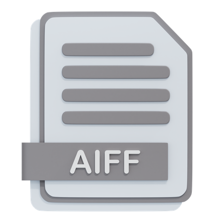 AIFF-Datei  3D Icon