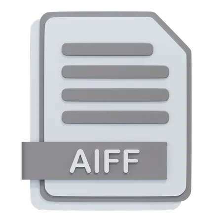 AIFF-Datei  3D Icon