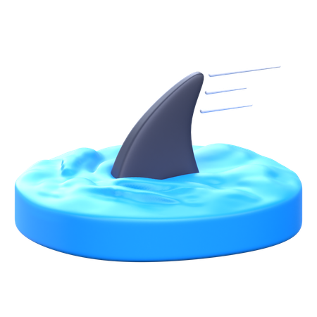 Aileron de requin  3D Icon