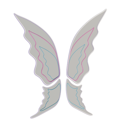 Les ailes de fée  3D Icon