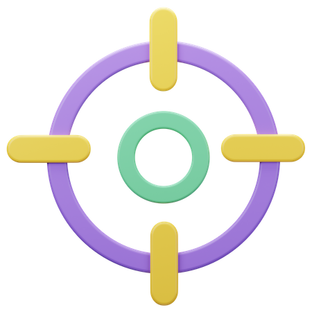 Aim Target  3D Icon