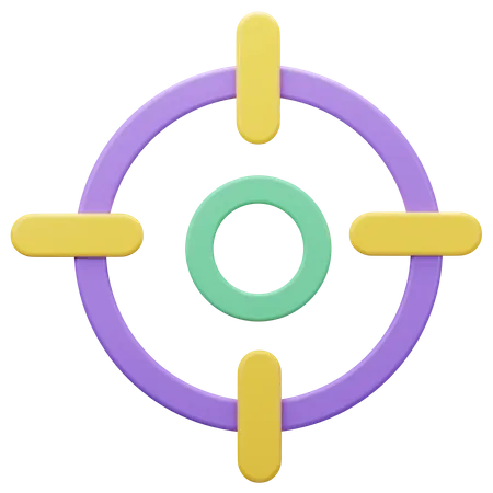 Aim Target  3D Icon