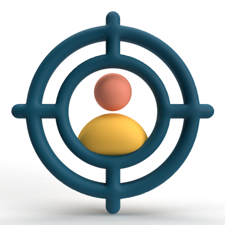 Aim User  3D Icon