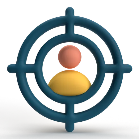 Aim User  3D Icon