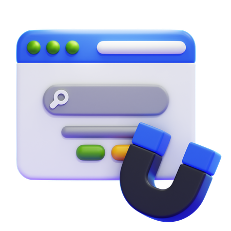 Aimant  3D Icon