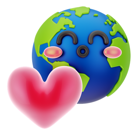 Aimer la terre  3D Icon