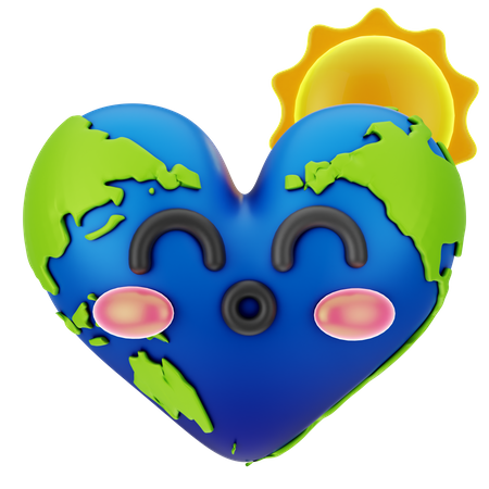 Aimer la terre  3D Icon