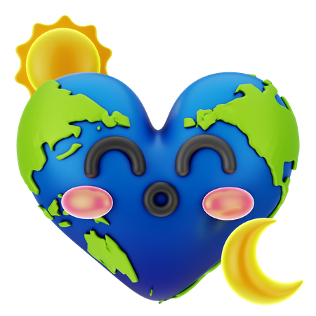 Aimer la terre  3D Icon