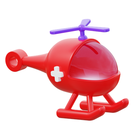 Air Ambulance  3D Icon