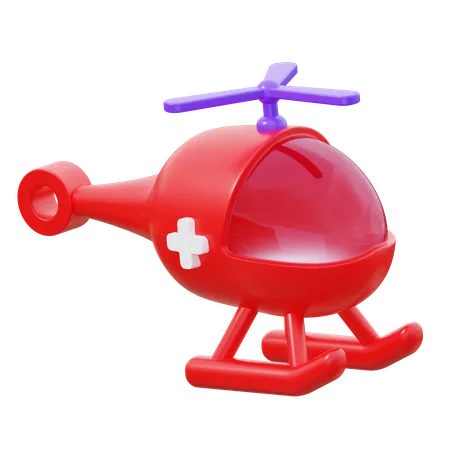 Air Ambulance  3D Icon