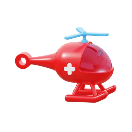 Ambulance aérienne  3D Icon