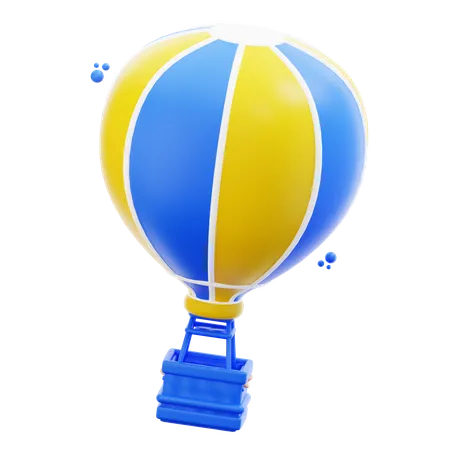 3 D Rendering Air Balloon Illustration 3D Icon