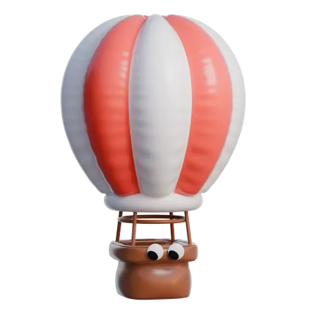 Air Balloon 3 D Travel And Vacation Icon 3D Icon