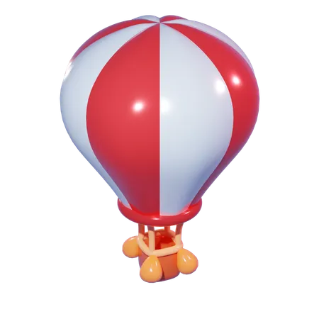Air Baloon 3 D Icon 3D Icon