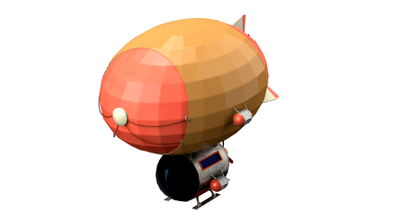Air Balloon 3D Illustration