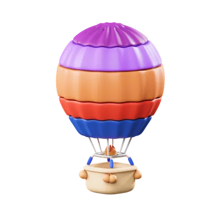 Air balloon  3D Icon