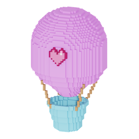 Air Balloon  3D Icon