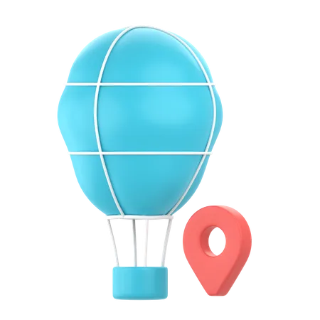 Air Balloon  3D Icon