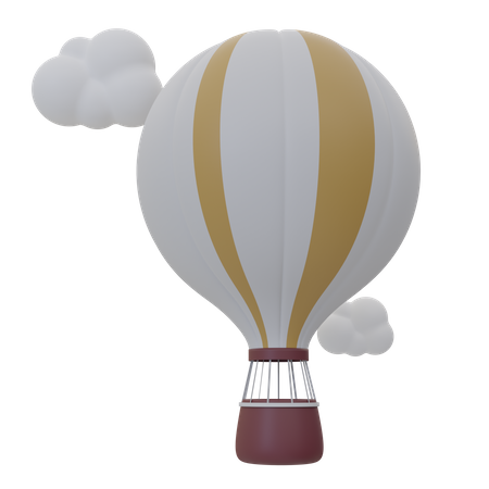 Air Balloon  3D Icon