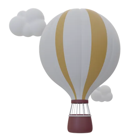 Air Balloon  3D Icon