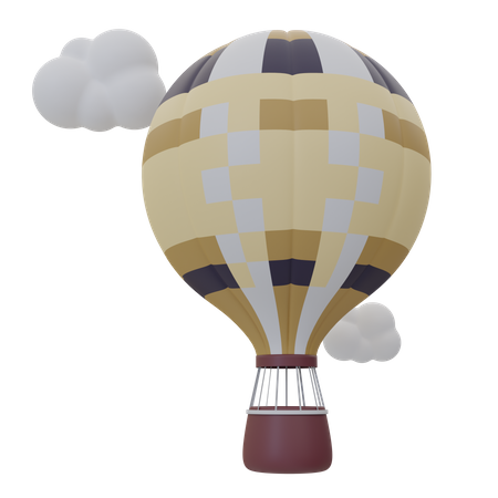 Air Balloon  3D Icon