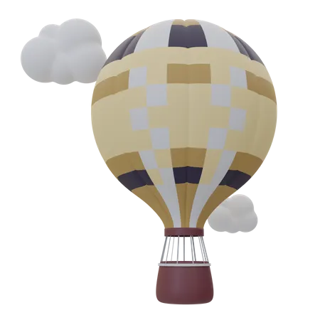 Air Balloon  3D Icon