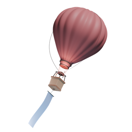 Air Balloon  3D Icon