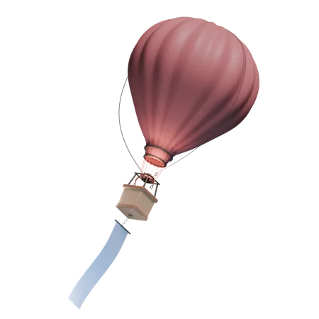 Air Balloon  3D Icon