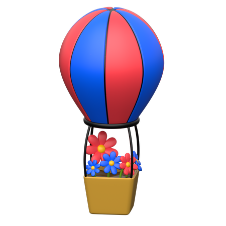 Air Balloon  3D Icon