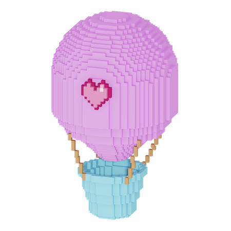 Air Balloon  3D Icon