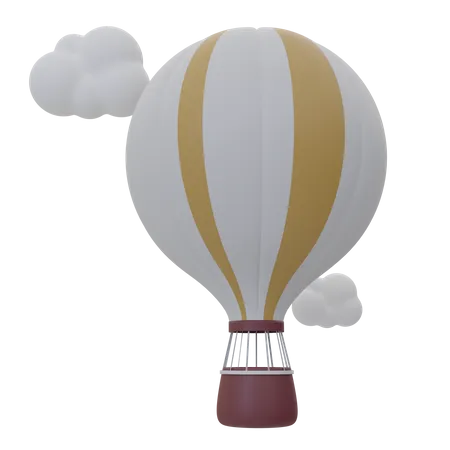 Hot Air Balloon 3 D Icon 3D Icon