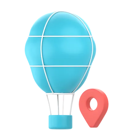 Air Balloon 3 D Travel Vacation Icon Pack 3D Icon